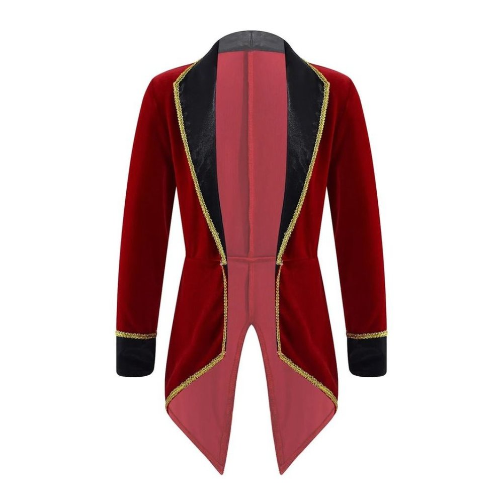 Kid Girls Boys Circus Halloween Themed Party Ringmaster Jacket